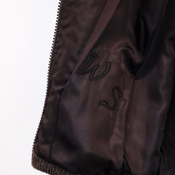 Morgner Black and Brown Persian Lamb Bomber Jacket - Picture 9 of 9